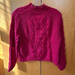Banana Republic Turtleneck Sweater Cherry Red XS